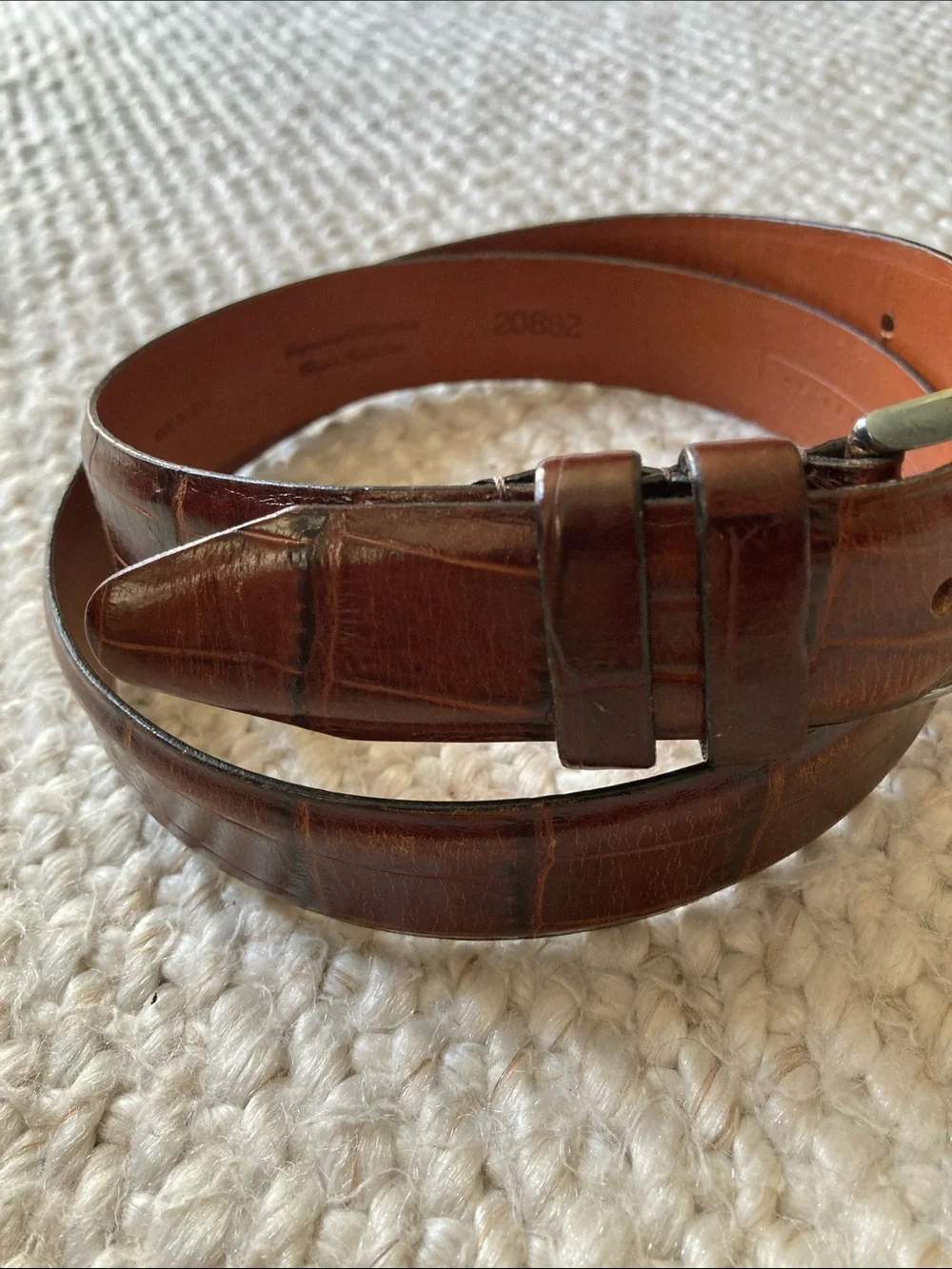 Imported Alligator Belt - Classic Croc-Embossed